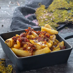 French fries with cheddar and bacon